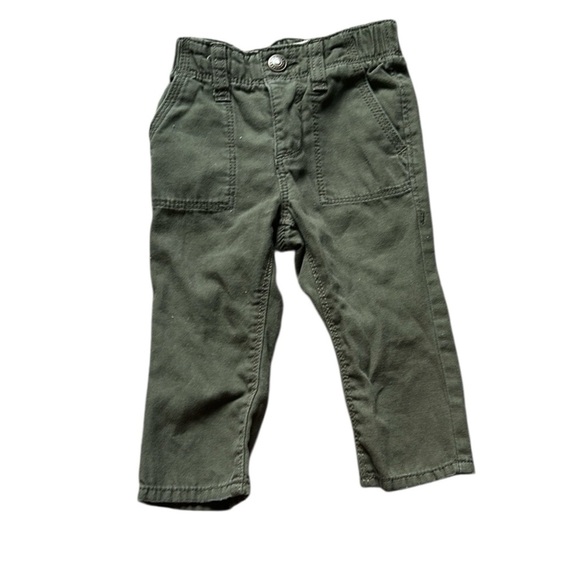 Old Navy Green Casual Cropped Pants 12-18 Months - Picture 1 of 4